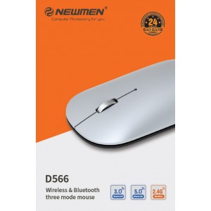 Newmen D566 Chuột không dây Dual ( BT5.0 & 2.4Ghz )